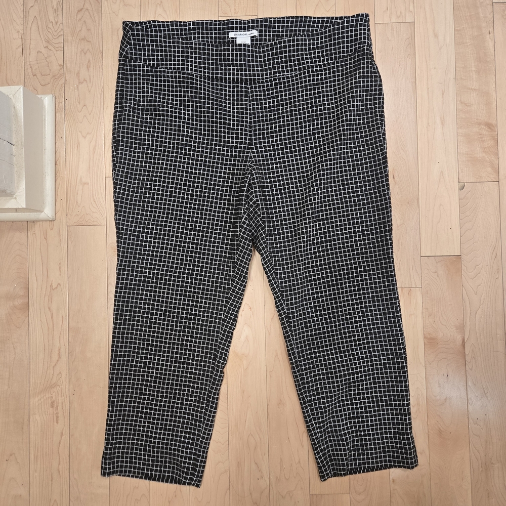 Zac & Rachel Black and White Grid Pants